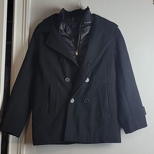 Tommy Hilfiger Men’s Wool Jacket WinterPeacoat-Size Medium